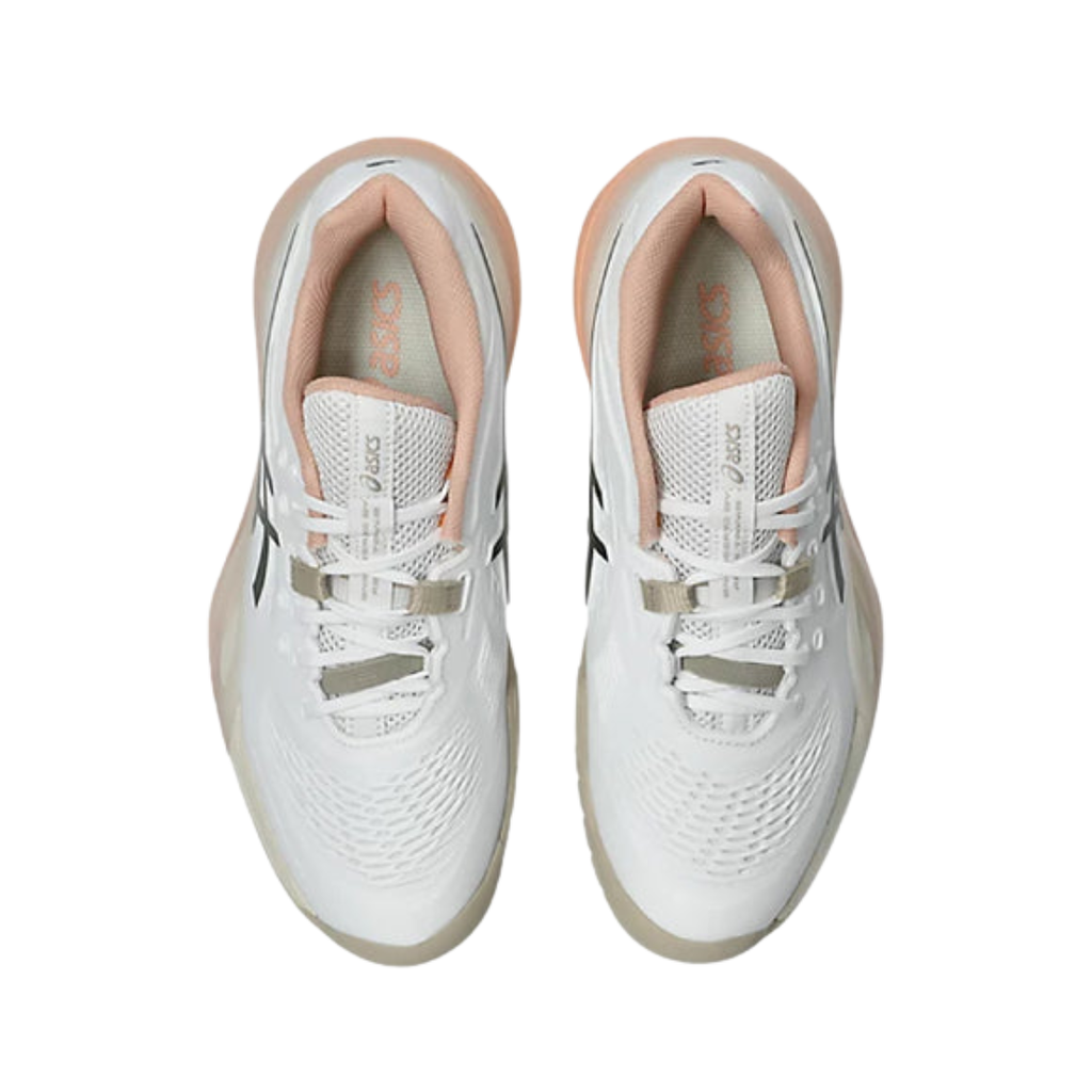 Asics Gel Resolution X Women (Wide) Tennis Shoe White/Black Coffee