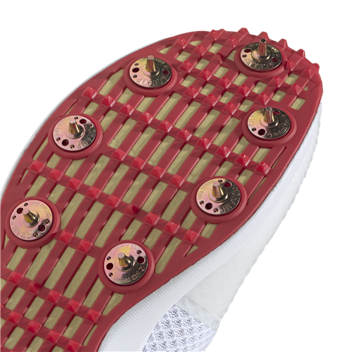 Adidas AdiPower Vector Cricket Shoe White/Gold/Red