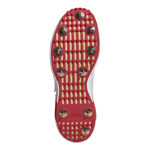 Adidas AdiPower Vector Cricket Shoe White/Gold/Red
