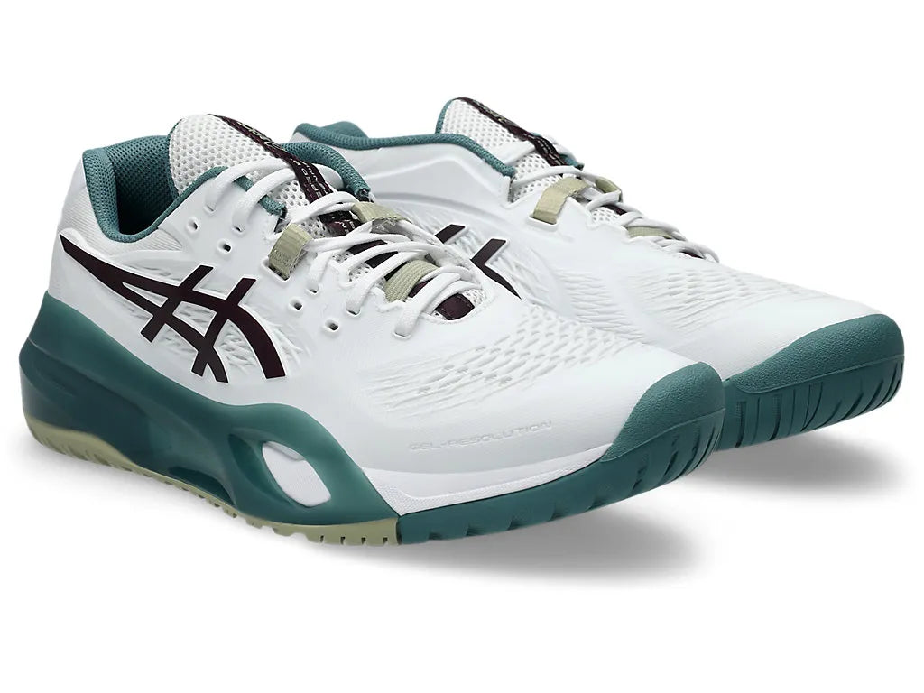 Asics Gel-Resolution X (HARDCOURT) Wide - White/Dark Aubergine