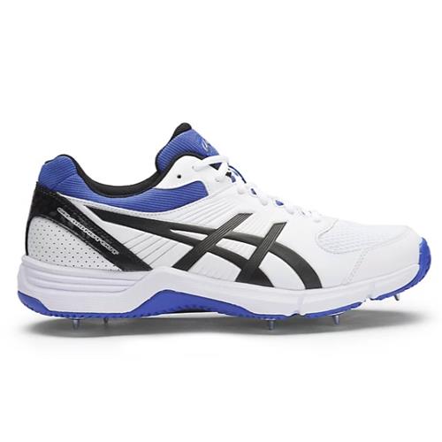 Asics Gel-100 Not Out Spike Shoes - White/Onyx/Blue