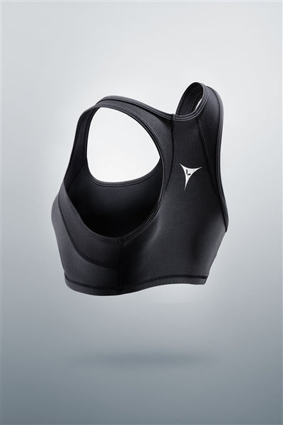 LINEBREAK WOMEN'S COMPRESSION CROP TOP - BLACK