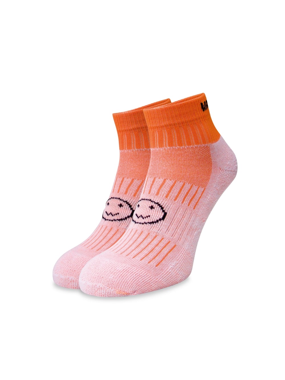 WACKY SOX ANKLE FLUORO ORANGE