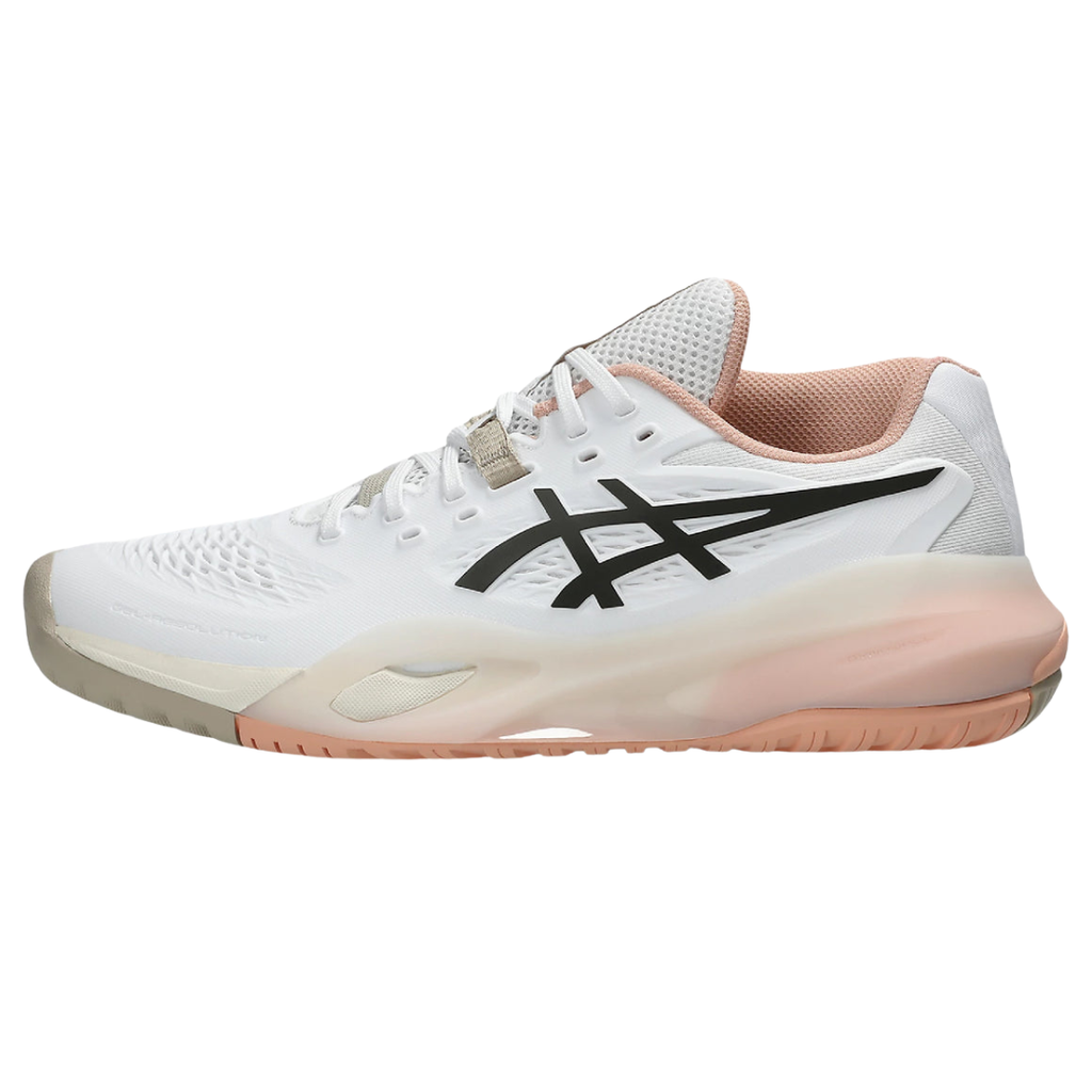 Asics Gel Resolution X Women (Wide) Tennis Shoe White/Black Coffee