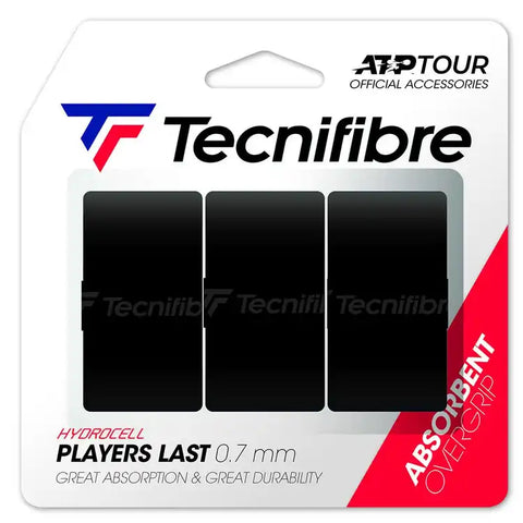 Tecnifibre TF Pro Contact Overgrip Blk 3pk