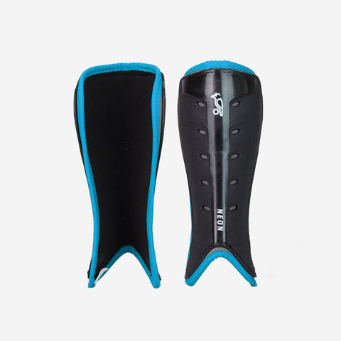 Junior Neon Shinguard Blue/Black