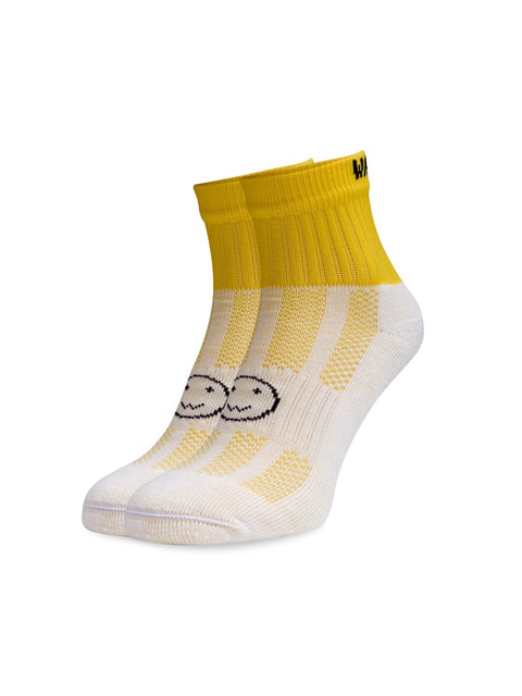 WACKY SOX ANKLE NEON YELLOW